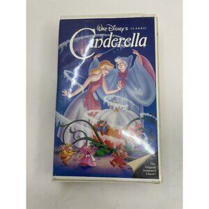 Disney Black Diamond VHS Cinderella 1988 Vintage Animated Tape